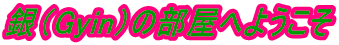 銀（Gyin）の部屋へようこそ 